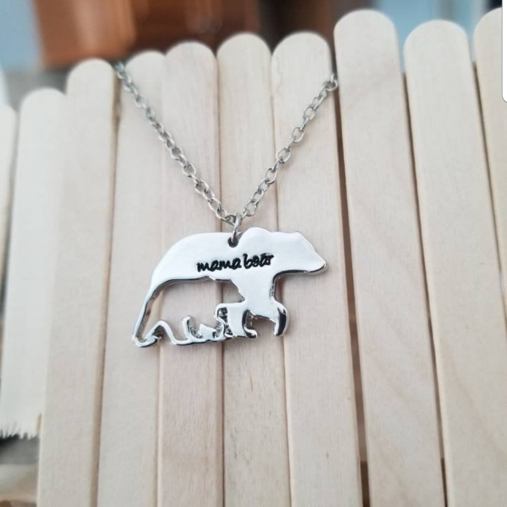 Momma bear necklace
